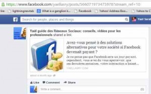 url statut specifique facebook